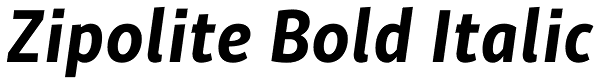 Zipolite Bold Italic Font