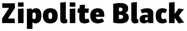 Zipolite Black Font
