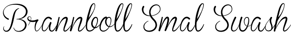 Brannboll Smal Swash Font