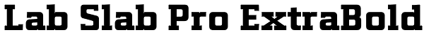 Lab Slab Pro ExtraBold Font