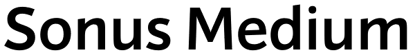 Sonus Medium Font