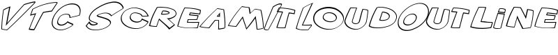 VTC ScreamItLoudOutline Font