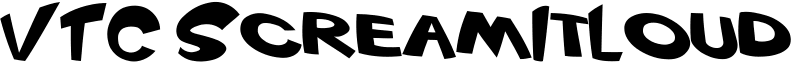 VTC ScreamItLoud Font