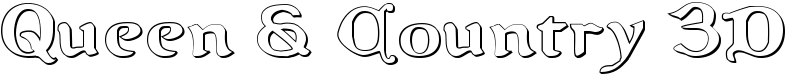 Queen & Country 3D Font