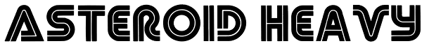 Asteroid Heavy Font