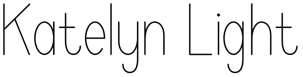 Katelyn Light Font