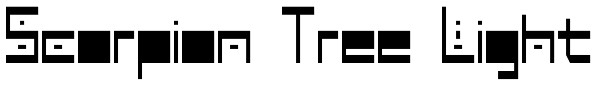 Scorpion Tree Light Font