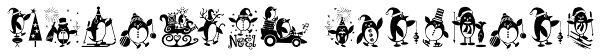 Holiday Penguins Font