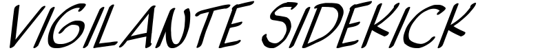 vigilante sidekick Font