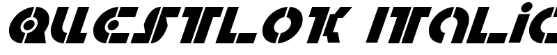Questlok Italic Font