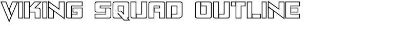 Viking Squad Outline Font