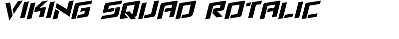 Viking Squad Rotalic Font