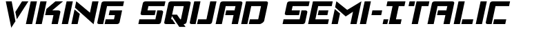 Viking Squad Semi-Italic Font