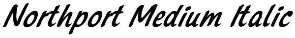 Northport Medium Italic Font
