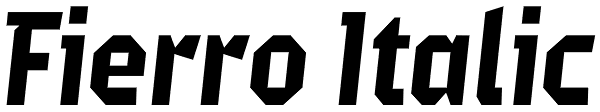 Fierro Italic Font
