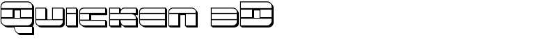 Quicken 3D Font