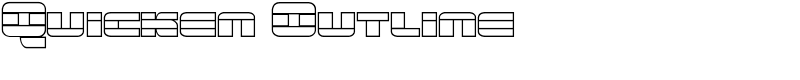 Quicken Outline Font
