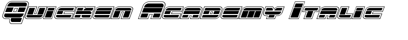 Quicken Academy Italic Font