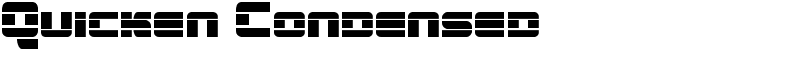 Quicken Condensed Font