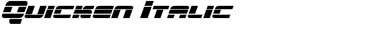 Quicken Italic Font