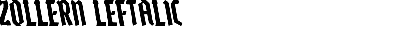 Zollern Leftalic Font