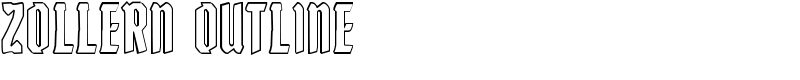 Zollern Outline Font