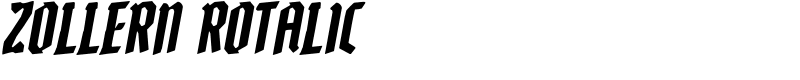 Zollern Rotalic Font