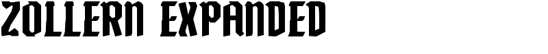 Zollern Expanded Font