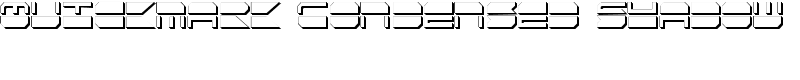 Quickmark Condensed Shadow Font