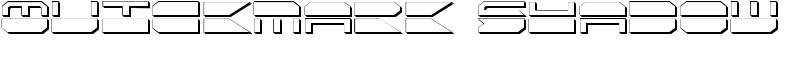 Quickmark Shadow Font