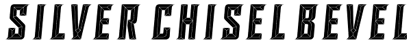 SILVER CHISEL BEVEL Font