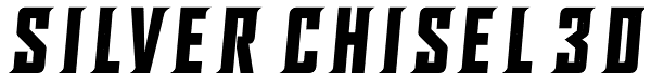 SILVER CHISEL 3D Font