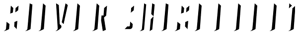 SILVER CHISEL LEFT Font