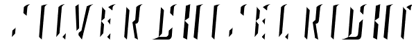 SILVER CHISEL RIGHT Font