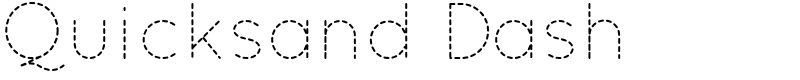 Quicksand Dash Font