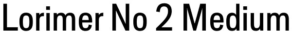 Lorimer No 2 Medium Font