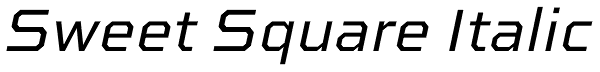 Sweet Square Italic Font