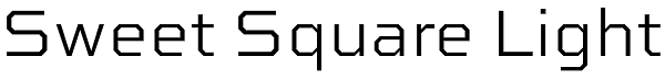 Sweet Square Light Font