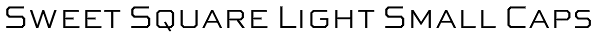 Sweet Square Light Small Caps Font