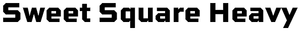 Sweet Square Heavy Font