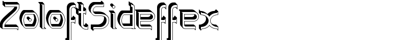 ZoloftSideffex Font