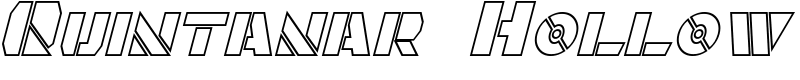 Quintanar Hollow Font
