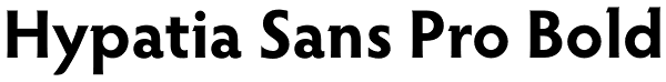 Hypatia Sans Pro Bold Font