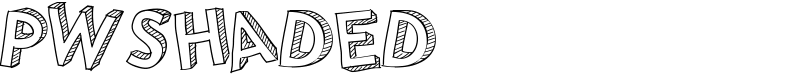 PWShaded Font