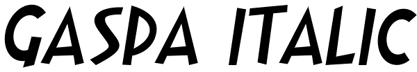 Gaspa Italic Font