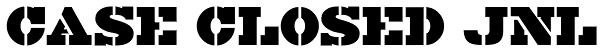 Case Closed JNL Font