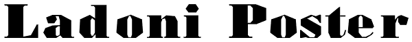 Ladoni Poster Font