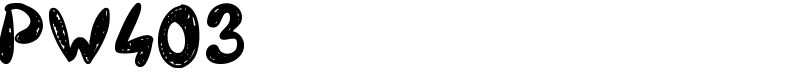 PW403 Font