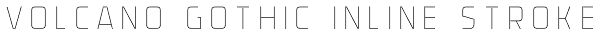 Volcano Gothic Inline Stroke Font