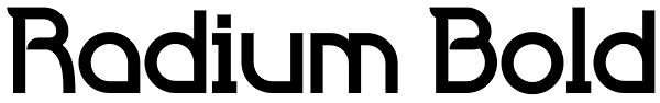 Radium Bold Font